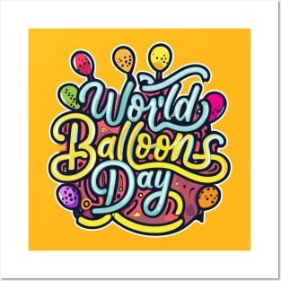 Balloons Around the World Day – October 1 Posters and Art